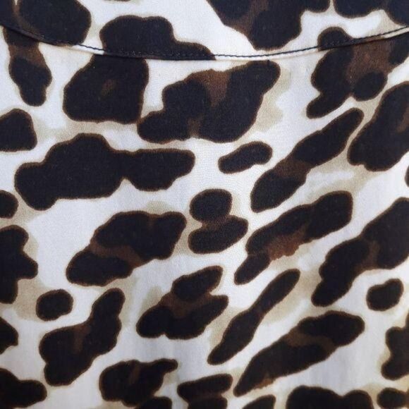 Jones New York Day To Night Leopard Scoop Neck Sleeveless Sheath Dress Sz 14 - Picture 8 of 8